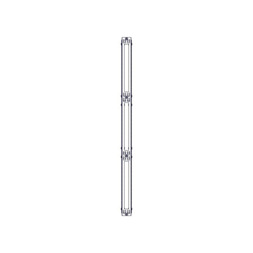 Systeme Electric vertical cable manager, Excelente series, plastic fingers, with cover, for 42U cabinets 750mm and 800mm wide