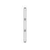 Systeme Electric vertical cable manager, Excelente series, plastic fingers, with cover, for 42U cabinets 750mm and 800mm wide