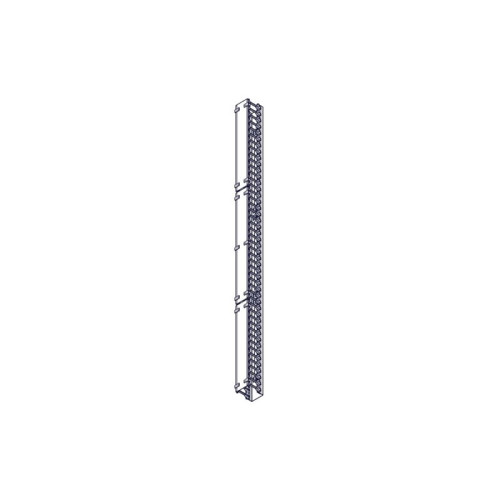 Systeme Electric vertical cable manager, Excelente series, plastic fingers, with cover, for 48U cabinets 750mm and 800mm wide