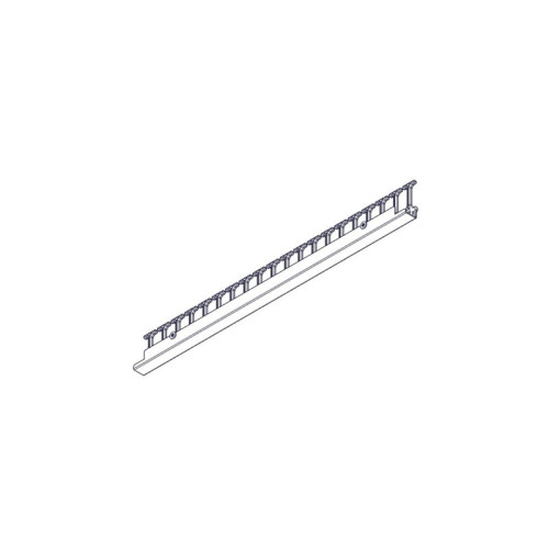 Vertical cable manager Systeme Electric, Excelente series, 42U, plastic fingers, single row, for mounting in a mounting channel