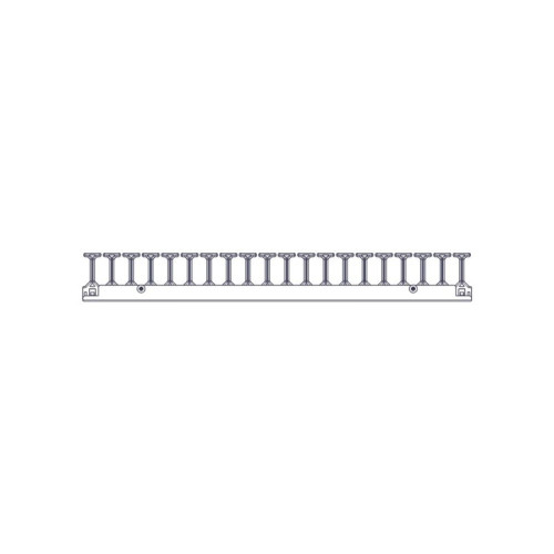 Vertical cable manager Systeme Electric, Excelente series, 42U, plastic fingers, single row, for mounting in a mounting channel