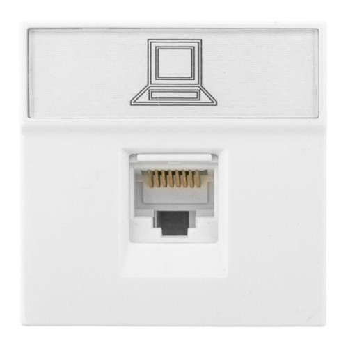 Розетка/ Розетка RJ-45, категории 5e (ширина 2 модуля)