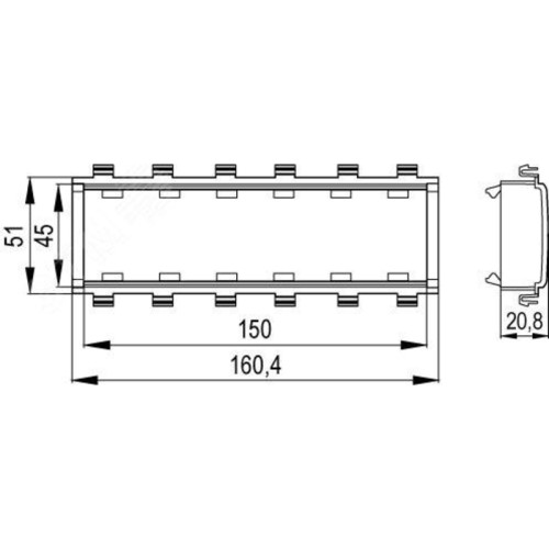 каркас/ VIVA каркас 6 мод Viva In-liner Front белый