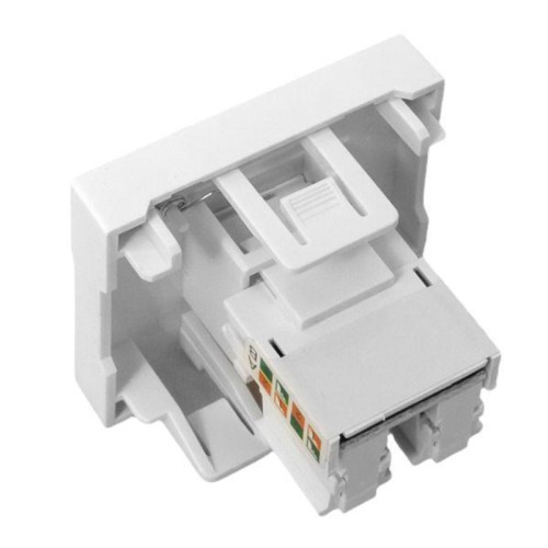 Розетка/ Розетка RJ-45, категории 5e (ширина 2 модуля)