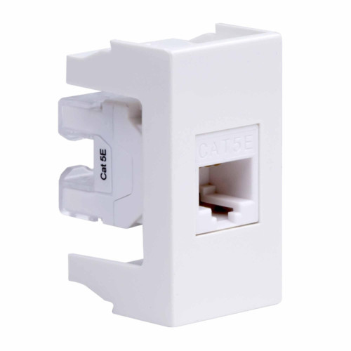 Розетка компьютерная/ VIVA Розетка компьютерная RJ-45 1 модуль категория 5е белая Розетка компьютерная/ VIVA Розетка компьютерная RJ-45 1 модуль категория 5е белая
