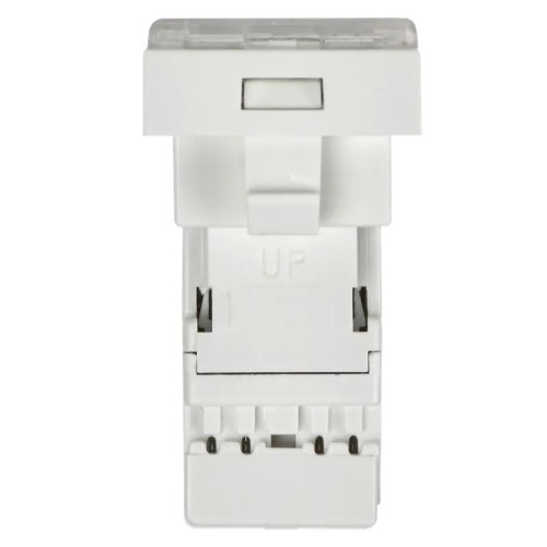 РКИ-10-00-П Розетка информационная RJ-45 UTP кат.5e (на 1 модуль) ПРАЙМЕР белая IEK