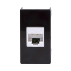 Розетка RJ-45 кат.5E,Viva,1 мод.,черн