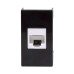 Розетка RJ-45 кат.5E,Viva,1 мод.,черн Розетка RJ-45 кат.5E,Viva,1 мод.,черн