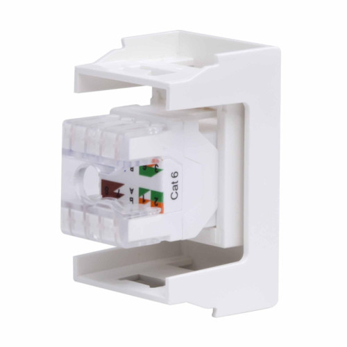 Розетка компьютерная/ VIVA Розетка компьютерная RJ-45 категория 6 1 модуль белая Розетка компьютерная/ VIVA Розетка компьютерная RJ-45 категория 6 1 модуль белая