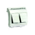 Ком.роз. двойная RJ45 кат.5e, Brava, белая, 2мод Ком.роз. двойная RJ45 кат.5e, Brava, белая, 2мод