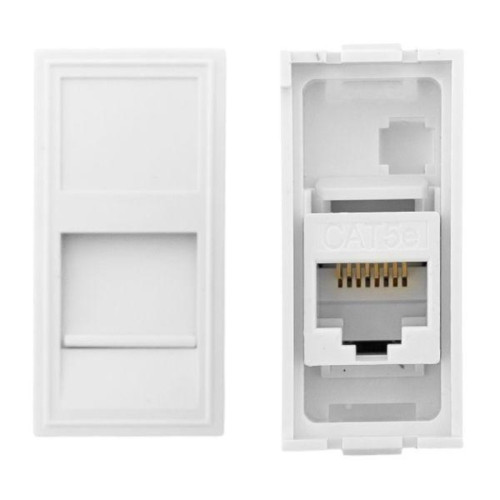 Розетка/ Розетка RJ-45, категории 5e (ширина 1 модуль) Розетка/ Розетка RJ-45, категории 5e (ширина 1 модуль)