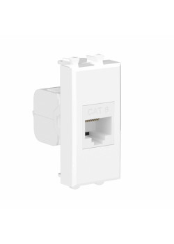 Компьютерная розетка RJ-45 без шторки модульная, кат.6, 
