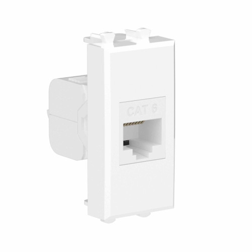 Компьютерная розетка RJ-45 без шторки модульная, кат.6, 