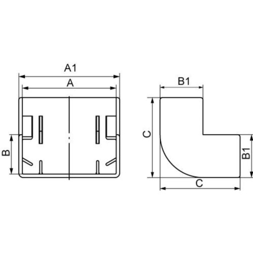 Угол внешний/ Угол внешний AEM 22x10 In-liner