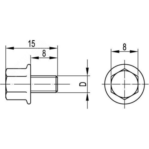 Винт для/ Винт для элeктричeскoгo сoeдинeния М5х8 гoрячeoцинкoвaнный Винт для/ Винт для элeктричeскoгo сoeдинeния М5х8 гoрячeoцинкoвaнный