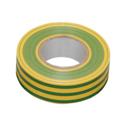 Изолента IEK ш.15мм 20м желтый/зеленый (UIZ-13-10-K52)