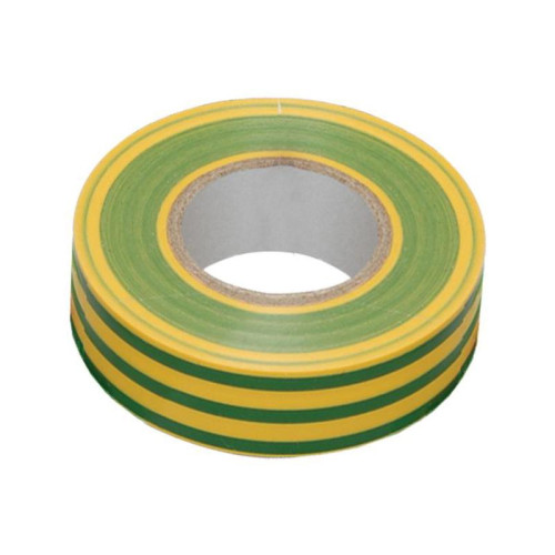 Изолента IEK ш.15мм 20м желтый/зеленый (UIZ-13-10-K52)