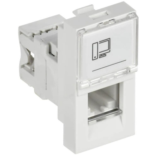 РКИ-10-00-П Розетка информационная RJ-45 UTP кат.5e (на 1 модуль) ПРАЙМЕР белая IEK