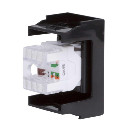 Розетка RJ-45 кат.5E,Viva,1 мод.,черн Розетка RJ-45 кат.5E,Viva,1 мод.,черн
