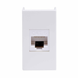 Розетка компьютерная/ VIVA Розетка компьютерная RJ-45 категория 6 1 модуль белая