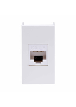 Розетка компьютерная/ VIVA Розетка компьютерная RJ-45 категория 6 1 модуль белая