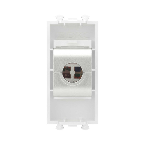 Компьютерная розетка/ Avanti Компьютерная розетка RJ-45 без шторки модульная кат.5е экранированная Белое облако 1 модуль