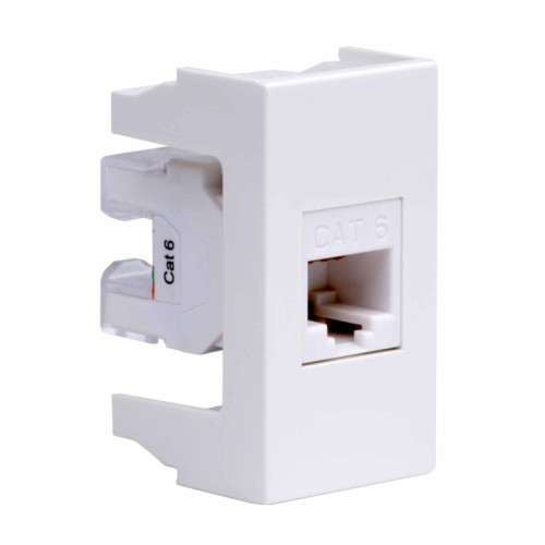 Розетка компьютерная/ VIVA Розетка компьютерная RJ-45 категория 6 1 модуль белая Розетка компьютерная/ VIVA Розетка компьютерная RJ-45 категория 6 1 модуль белая