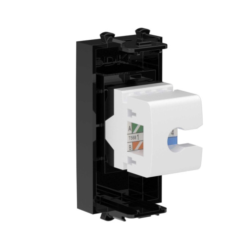 Компьютерная розетка RJ-45 без шторки модульная, кат.5е, 