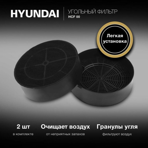 Комплект фильтров Hyundai HCF 00 черный (2шт.)