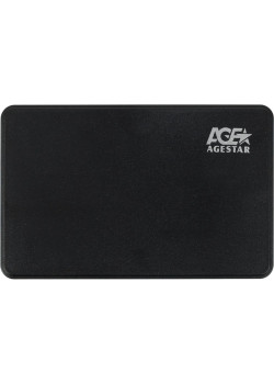 Внешний корпус для HDD AgeStar 3UB2P2 SATA III USB3.0 пластик черный 2.5
