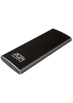 Внешний корпус SSD AgeStar 3UBNF2C SATA III USB 3.1 USB3.1 алюминий черный M2 2280 B-key [3UBNF2C]