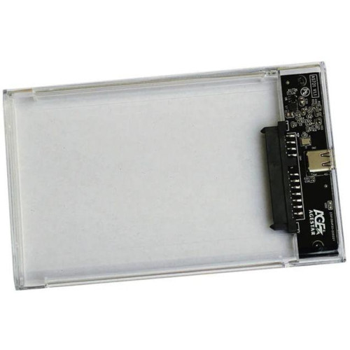 Внешний корпус для HDD/SSD AgeStar 3UB2P6C SATA III USB3.0 пластик прозрачный 2.5 Внешний корпус для HDD/SSD AgeStar 3UB2P6C SATA III USB3.0 пластик прозрачный 2.5