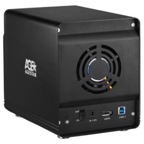 Внешний корпус для HDD AgeStar 3C4B3A1 SATA II алюминий черный LCD 3.5
