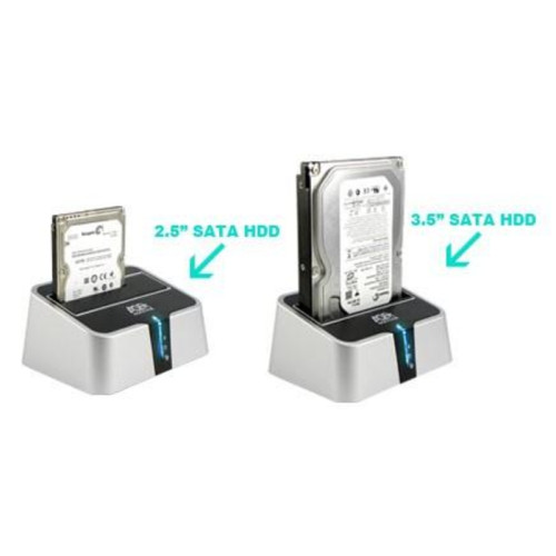 Док-станция для HDD AgeStar 3UBT2 SATA пластик серебристый 1 Док-станция для HDD AgeStar 3UBT2 SATA пластик серебристый 1