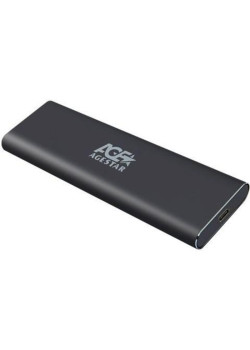 Внешний корпус SSD AgeStar 3UBNF5C SATA III USB 3.0 USB 3.0 Type-С алюминий черный M2 2280 B-key