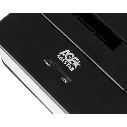 Док-станция для HDD AgeStar 3UBT7 SATA III USB3.0 пластик/алюминий серебристый 1 [3UBT7]