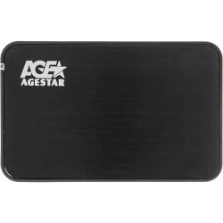 Внешний корпус для HDD/SSD AgeStar 3UB2A8-6G SATA III пластик/алюминий черный 2.5