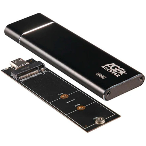 Внешний корпус SSD AgeStar 31UBNV5C NVMe USB3.2 алюминий черный M2 2280 M-key Внешний корпус SSD AgeStar 31UBNV5C NVMe USB3.2 алюминий черный M2 2280 M-key