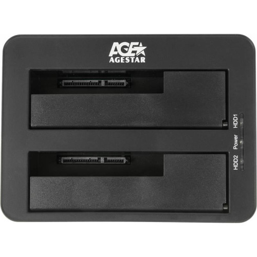 Док-станция для HDD AgeStar 3UBT8 SATA III USB3.0 пластик/алюминий черный 2 [3UBT8]