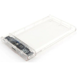 Внешний корпус для HDD/SSD AgeStar 3UB2P4C SATA III USB3.0 пластик прозрачный 2.5