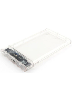 Внешний корпус для HDD/SSD AgeStar 3UB2P4C SATA III USB3.0 пластик прозрачный 2.5
