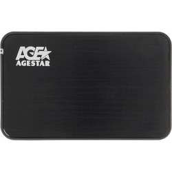 Внешний корпус для HDD/SSD AgeStar 3UB2A8-6G SATA III пластик/алюминий черный 2.5