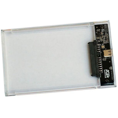 Внешний корпус для HDD/SSD AgeStar 3UB2P4C SATA III USB3.0 пластик прозрачный 2.5 Внешний корпус для HDD/SSD AgeStar 3UB2P4C SATA III USB3.0 пластик прозрачный 2.5