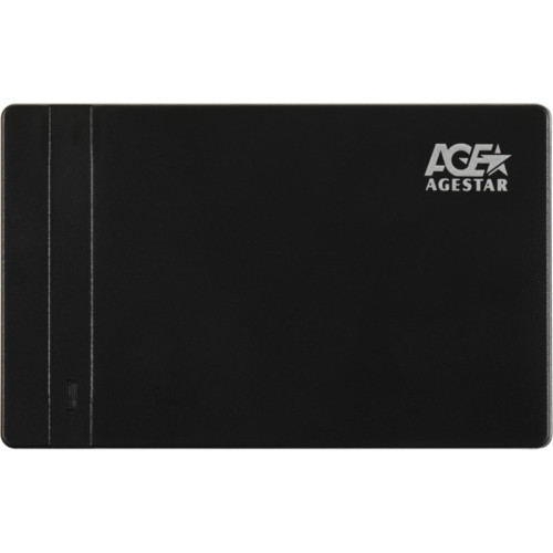 Внешний корпус для HDD/SSD AgeStar 31UB2P3C SATA USB3.2 пластик черный hotswap 2.5
