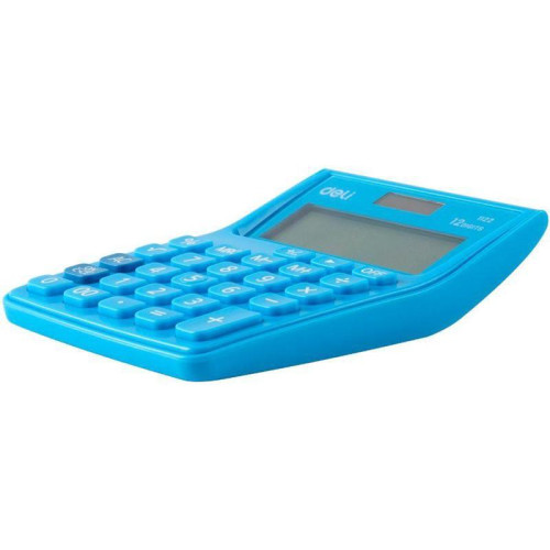 Калькулятор настольный Deli E1122/BLUE синий 12-разр.