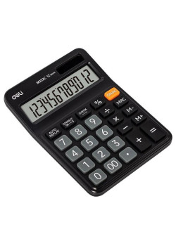 Калькулятор настольный Deli Askend EM222C черный 12-разр.