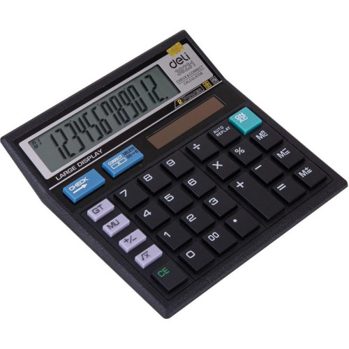 Калькулятор настольный Deli E39231 черный 12-разр.