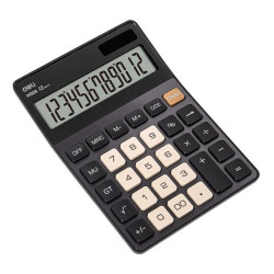 Калькулятор настольный Deli EM309 темно-серый 12-разр.