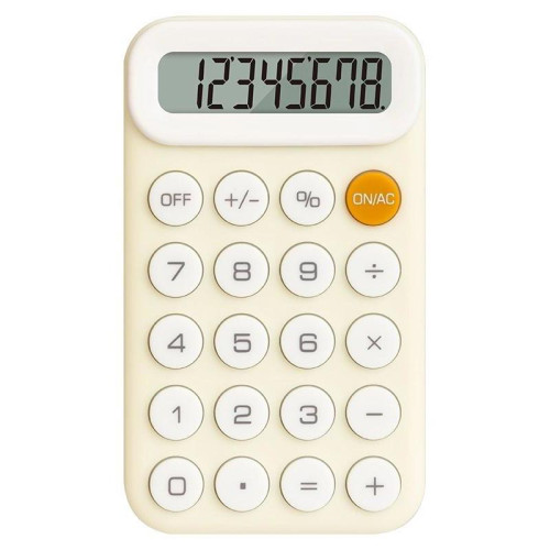 Калькулятор карманный Deli EM10 желтый 8-разр.