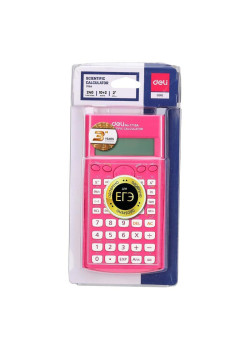 Калькулятор научный Deli E1710A/RED красный 10+2-разр.